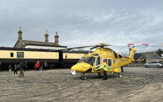 Air ambulance lands in West Bay