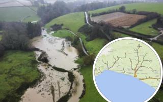 A flood alert has been issued for all rivers across west Dorset