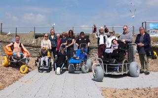 Launch of wheelchair scheme to make beach more accessible than ever