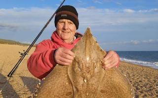 Mike Rose became the first West Bay angler to catch a blue skate