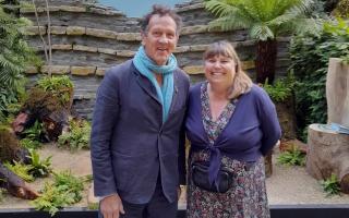 Julie had the chance to meet some gardening celebrities, including Monty Don