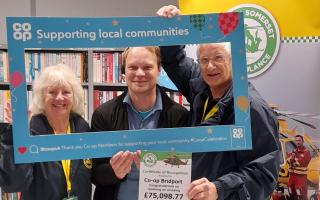 Co-op members raise over £75,000 for Dorset and Somerset air ambulance